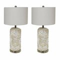 Afd Home Pair of Shell Lamps, Multicolor - 26 x 15 x 15 in. 12007545